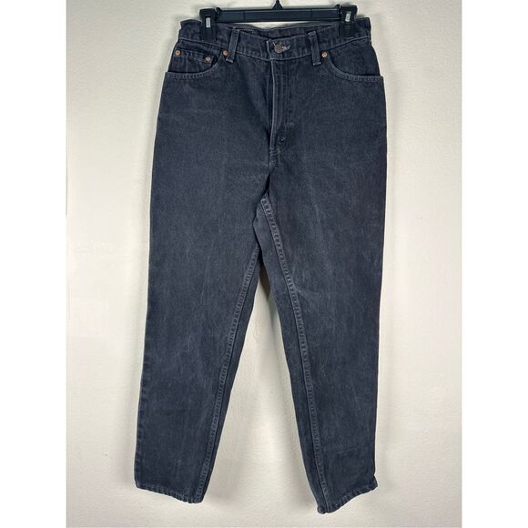 Levi's VTG 550 Relaxed Fit Tapered Leg Sz 10 Reg - Black - Picture 1 of 9